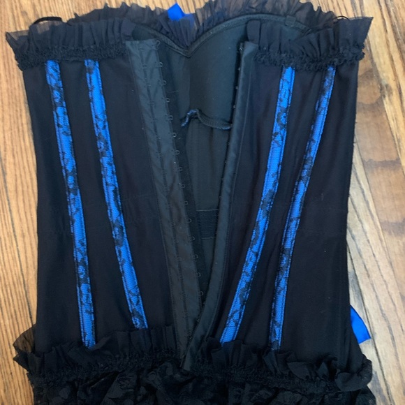 Black and blue corset M - Picture 2 of 5